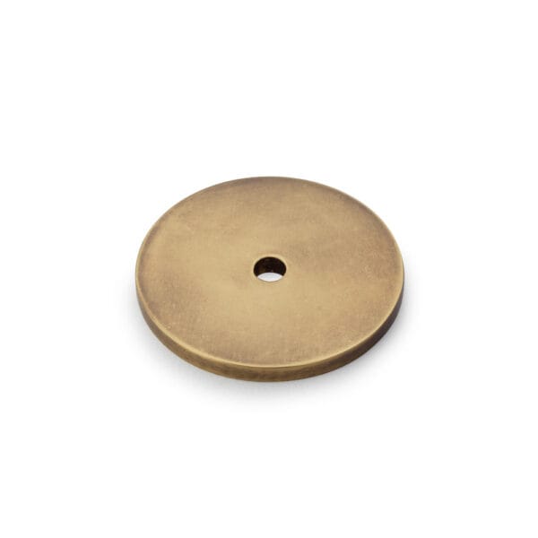 Alexander & Wilks Circular Backplate - Antique Bronze - Diameter 35mm