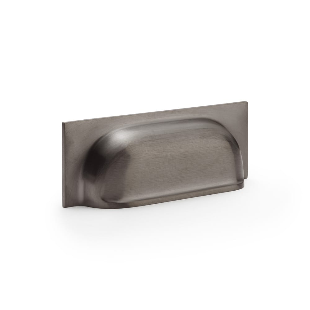 aw905dbzpvd_1.jpg Alexander & Wilks Quantock Cup Pull Handle - Dark Bronze PVD - Centres 96mm - Image 1