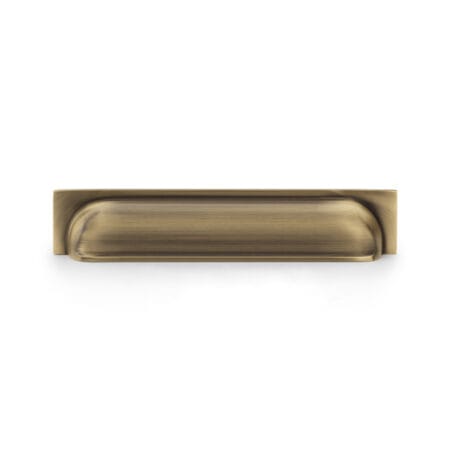 Quantock Cup Pull Handle - Antique Brass - Centres 203mm