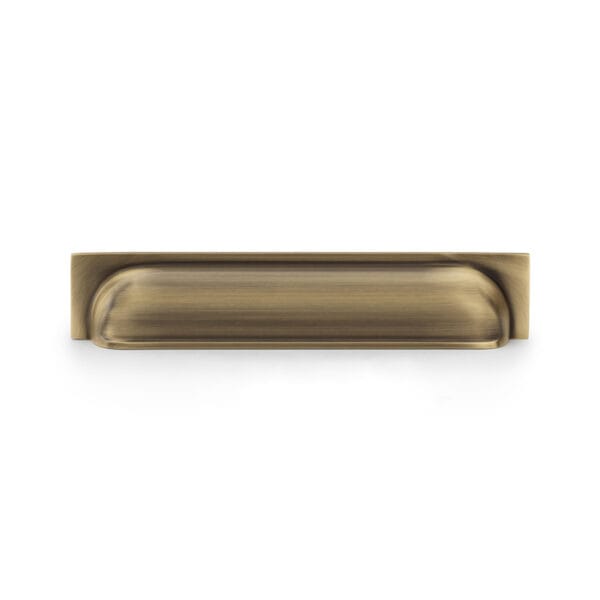 Quantock Cup Pull Handle - Antique Brass - Centres 203mm