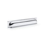 Alexander & Wilks Quantock Cup Pull Handle - Polished Chrome - Centres 203mm