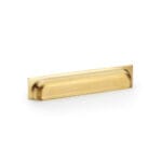 Alexander & Wilks Quantock Cup Pull Handle - Satin Brass PVD - Centres 203mm