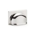 Alexander & Wilks Quantock Cup Pull Handle - Polished Nickel - Centres 40mm
