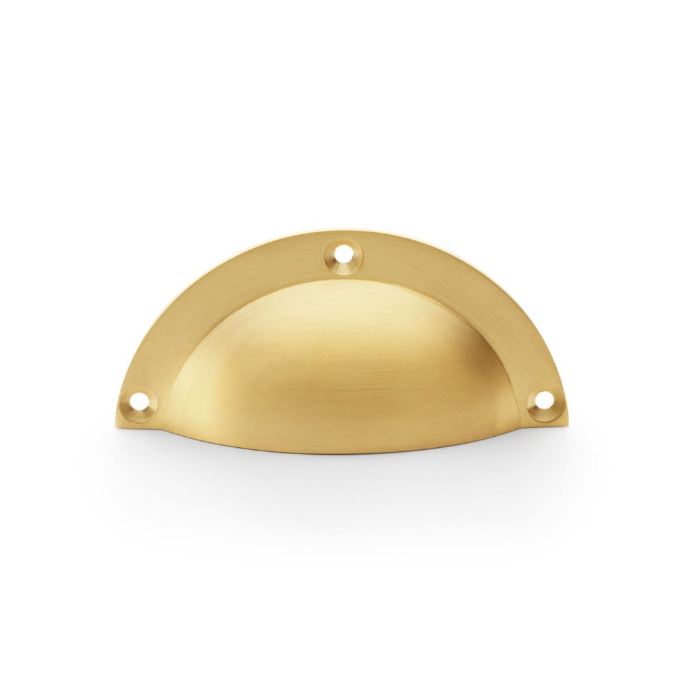 aw910sb.jpg Alexander & Wilks Raoul Cup Handle - Satin Brass - Image 1