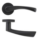 Eclipse 62111 Matt Black ‘Monza’ Lever on Round Rose Set