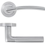 Eclipse 62115 Polished Chrome & Satin Chrome 'TIFOSI' Lever on Round Rose