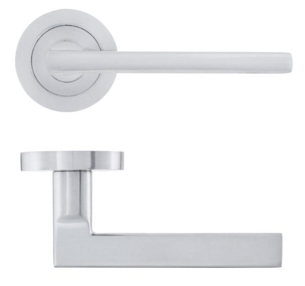 Eclipse Auriga Lever On Rose - Satin Chrome
