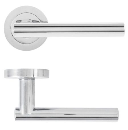 Frelan Eclipse 62150 Polished Chrome ‘Corvette’ T Bar Lever on Round Rose Set