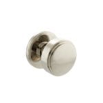 Polished Nickel Millhouse Brass Boulton Solid Brass Stepped Mortice Door Knob on Concealed Fix Rose - (MH350SMKPN)