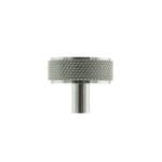 Polished Chrome Millhouse Brass Hargreaves Disc Knurled Cabinet Knob on Concealed Fix - (MHCK1935PC)