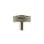 Satin Nickel Millhouse Brass Hargreaves Disc Knurled Cabinet Knob on Concealed Fix - (MHCK1935SN)