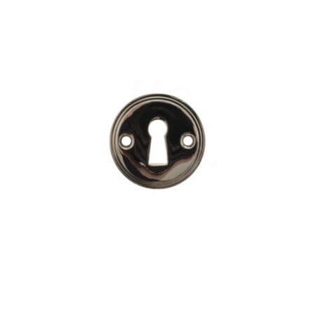 Polished Nickel Millhouse Brass Solid Brass Open Key Hole Escutcheons - (MHRKEPN)
