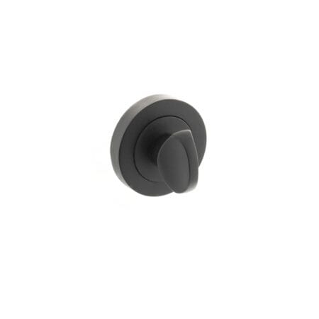 Matt Black Millhouse Brass WC Turn and Release on Round Rose - (MHRWCMB)