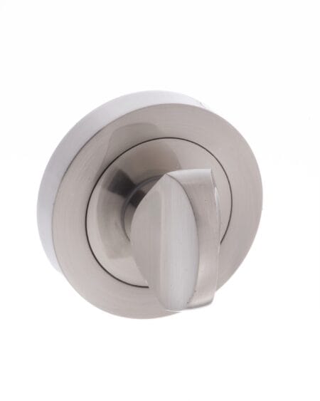 Satin Nickel Millhouse Brass WC Turn and Release on Round Rose - (MHRWCSN)
