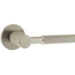 Satin Nickel Millhouse Brass Mason Knurled Lever Door Handle on 5mm Slimline Round Rose - (MHSR500SN)