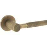 Yester Bronze Millhouse Brass Mason Knurled Lever Door Handle on 5mm Slimline Round Rose - (MHSR500YB)