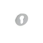 Polished Chrome Millhouse Brass Euro Escutcheons on 5mm Slimline Round Rose - (MHSREPC)
