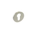 Polished Nickel Millhouse Brass Euro Escutcheons on 5mm Slimline Round Rose - (MHSREPN)