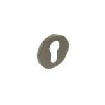 Satin Nickel Millhouse Brass Euro Escutcheons on 5mm Slimline Round Rose - (MHSRESN)