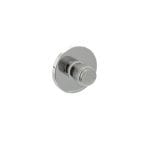Polished Chrome Millhouse Brass Knurled WC Turn and Release on 5mm Slimline Round Rose - (MHSRKWCPC)