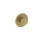 Satin Brass Millhouse Brass Knurled WC Turn and Release on 5mm Slimline Round Rose - (MHSRKWCSB)