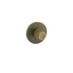 Yester Bronze Millhouse Brass Knurled WC Turn and Release on 5mm Slimline Round Rose - (MHSRKWCYB)