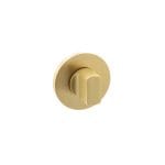 Satin Brass Millhouse Brass WC Turn and Release on 5mm Slimline Round Rose - (MHSRWCSB)