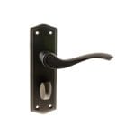 Atlantic Urban Dark Bronze Old English Warwick WC Lever Door Handle on Backplate - (OE178WCUDB)