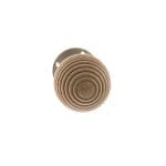 Atlantic Satin Nickel Old English Bridlington Wood Reeded Beehive Door Knob on Face Fix Rose - (OE57RMKSN)