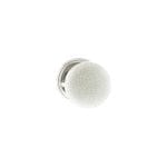 Atlantic Polished Chrome Old English Skipton Porcelain White Crackle Door Knob on Face Fix Rose - (OE59CMKWHPC)