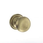 Atlantic Antique Brass Old English Harrogate Solid Brass Mushroom Mortice Knob on Concealed Fix Rose - (OE58MMKAB)