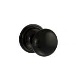 Atlantic Black Nickel Old English Harrogate Solid Brass Mushroom Mortice Knob on Concealed Fix Rose - (OE58MMKBN)