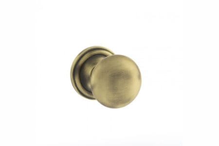 Atlantic Matt Antique Brass Old English Harrogate Solid Brass Mushroom Mortice Knob on Concealed Fix Rose - (OE58MMKMAB)