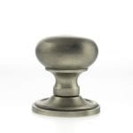 Atlantic Matt Gun Metal Old English Harrogate Solid Brass Mushroom Mortice Knob on Concealed Fix Rose - (OE58MMKMBN)