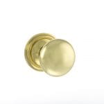 Atlantic Polished Brass Old English Harrogate Solid Brass Mushroom Mortice Knob on Concealed Fix Rose - (OE58MMKPB)