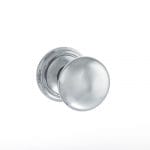 Atlantic Polished Chrome Old English Harrogate Solid Brass Mushroom Mortice Knob on Concealed Fix Rose - (OE58MMKPC)
