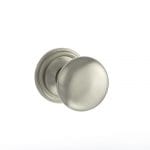 Atlantic Satin Nickel Old English Harrogate Solid Brass Mushroom Mortice Knob on Concealed Fix Rose - (OE58MMKSN)