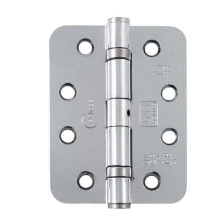 Eclipse 102X76X2.7mm Polished Chrome Ball Bearing Radius Corner Hinge Grade 13