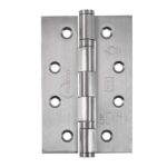 Grade 7 Stainless Steel Slim Knuckle Ball Bearing Hinge 102x67x2mm SSS | Door Hinge Hardware - Heavy - Duty, Ball Bearing, Satin Stainless Steel (14341)
