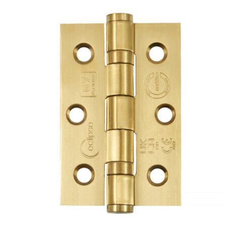 Eclipse 76X51X2mm Satin Brass Ball Bearing Hinge Grade 7