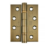 Grade 13 Ball Bearing Hinge 100mm MAB | Door Hinge Hardware - Heavy - Duty, Ball Bearing, Matt Antique Brass (14854MAB)