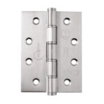 102x76mm Grade 7 Stainless Steel Washered Hinge SSS | Door Hinge Hardware - Heavy - Duty, Smooth Action, Satin Stainless Steel (14856)
