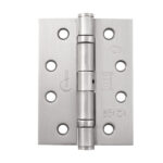 102x76x2.7mm Grade 11 Mild Steel Ball Bearing Hinge SN | Door Hinge Hardware - Heavy - Duty, Ball Bearing, Satin Nickel (14877)