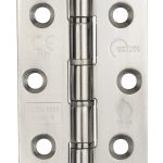 76x51mm Grade 7 Stainless Steel Washered Hinge PSS | Door Hinge Hardware - Heavy - Duty, Smooth Action, Polished Stainless Steel (14881)