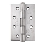 102x67mm Grade 7 Stainless Steel Washered Hinge SSS | Door Hinge Hardware - Heavy - Duty, Smooth Action, Satin Stainless Steel (14908)