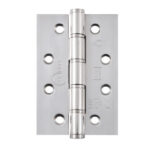 102x67mm Grade 7 Stainless Steel Washered Hinge PSS | Door Hinge Hardware - Heavy - Duty, Smooth Action, Polished Stainless Steel (14909)