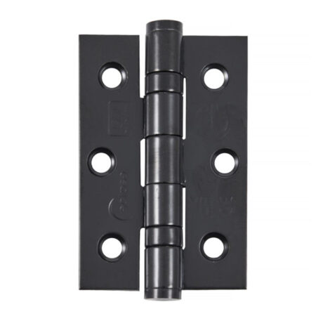 Grade 7 Ball Bearing Hinge 76mm BLK | Door Hinge Hardware - Heavy - Duty, Ball Bearing, Black Finish (14917)