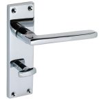 Auriga Lever Set Bathroom - Polished Chrome | Door Handle Set - Modern Design, (31713)