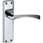 Monza Latch - Polished Chrome | Door Lock Mechanism - High Security, Mortice Lock, CE/UKCA Certified, (31722)