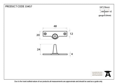 Polished Brass Offset Stay Pin | 33457 - Image 2